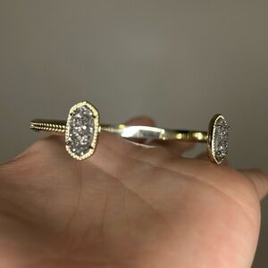 Kendra Scott Gray Druzy Gold Cuff